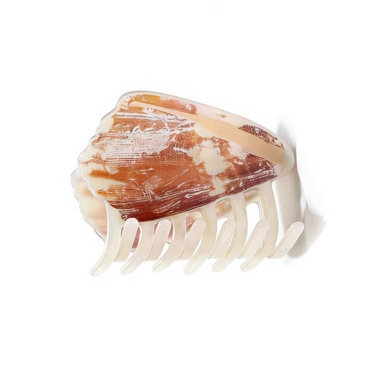 Brown Cone Shell Claw Clip