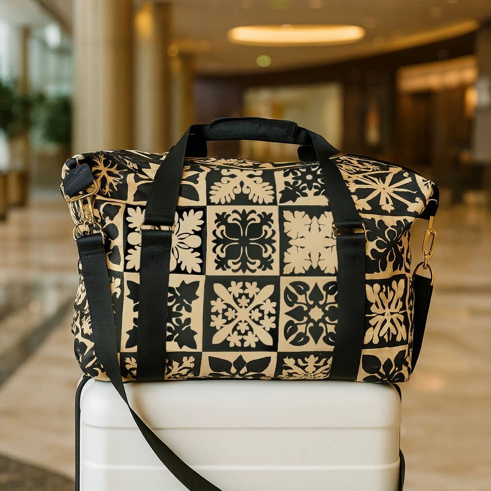 Hawaiian Quilt Travel Duffle Bag