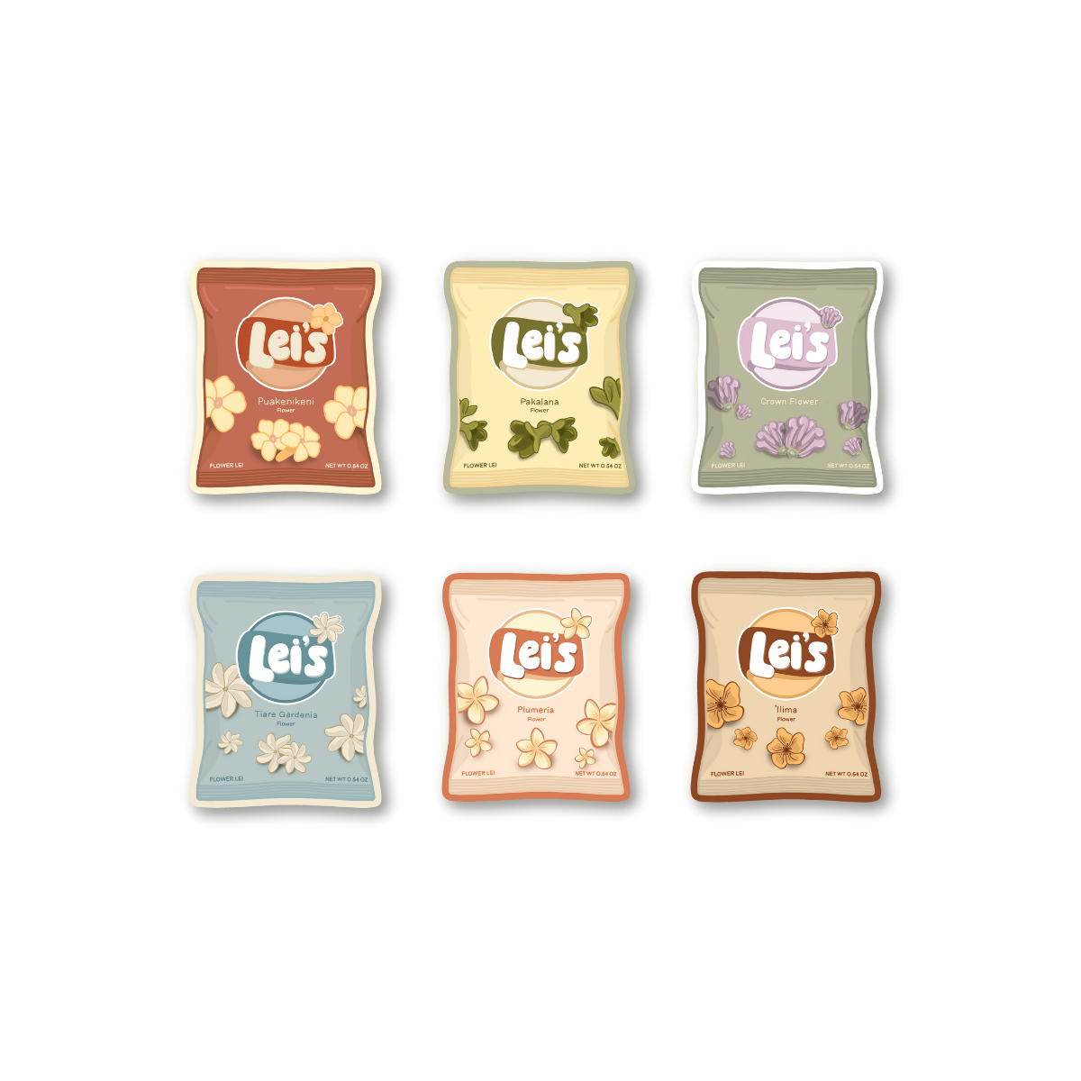 Original Bag Of Leiʻs Sticker Pack