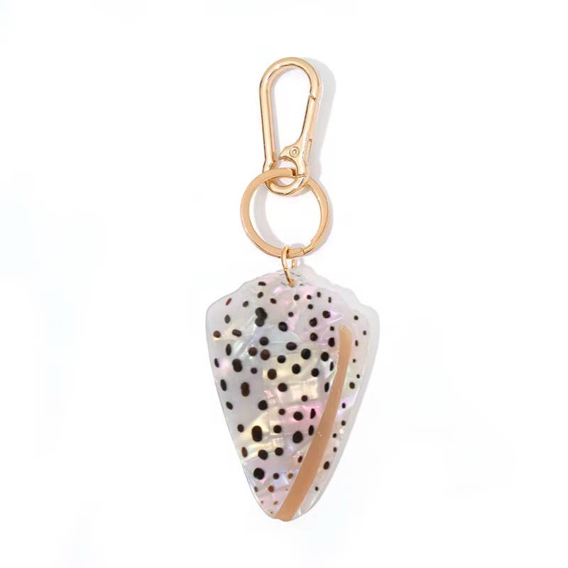 Flea Cone Shell Keychain