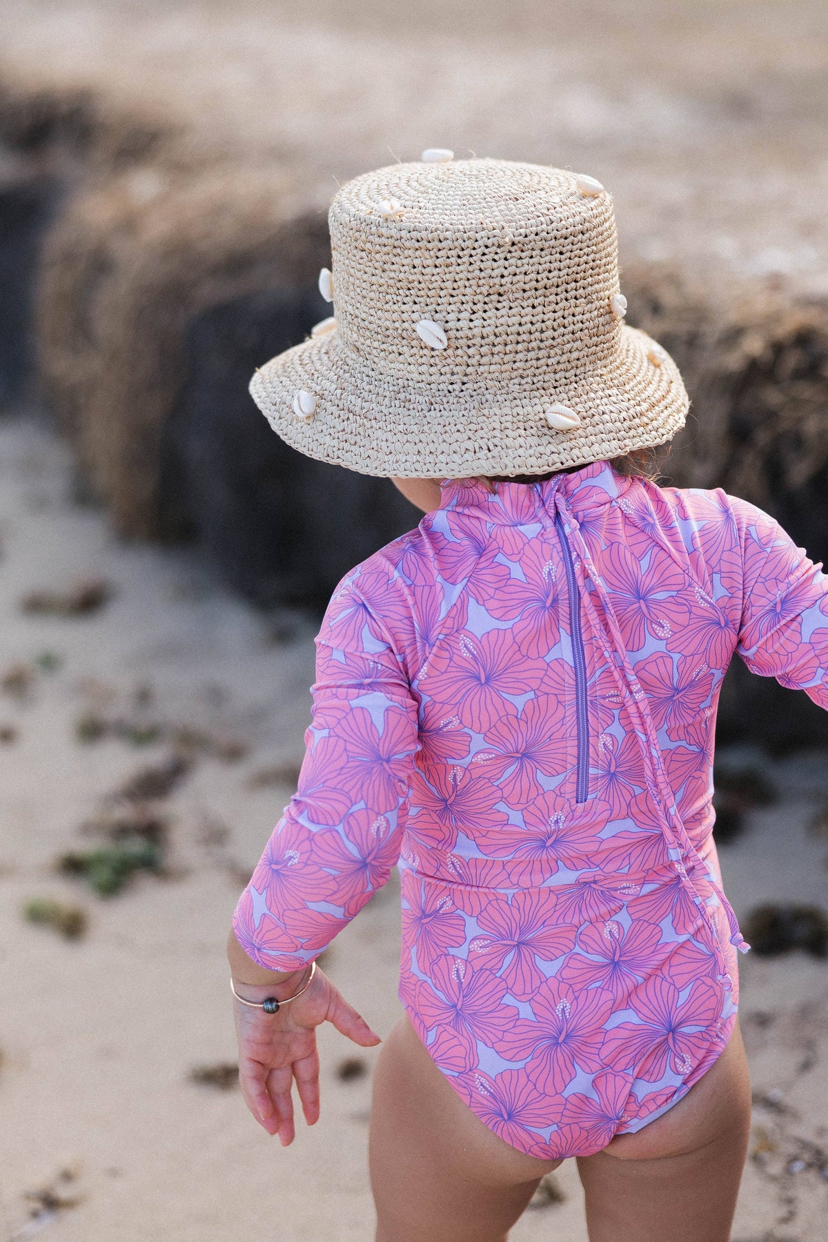 Island Haze Long Sleeve One Piece Swim