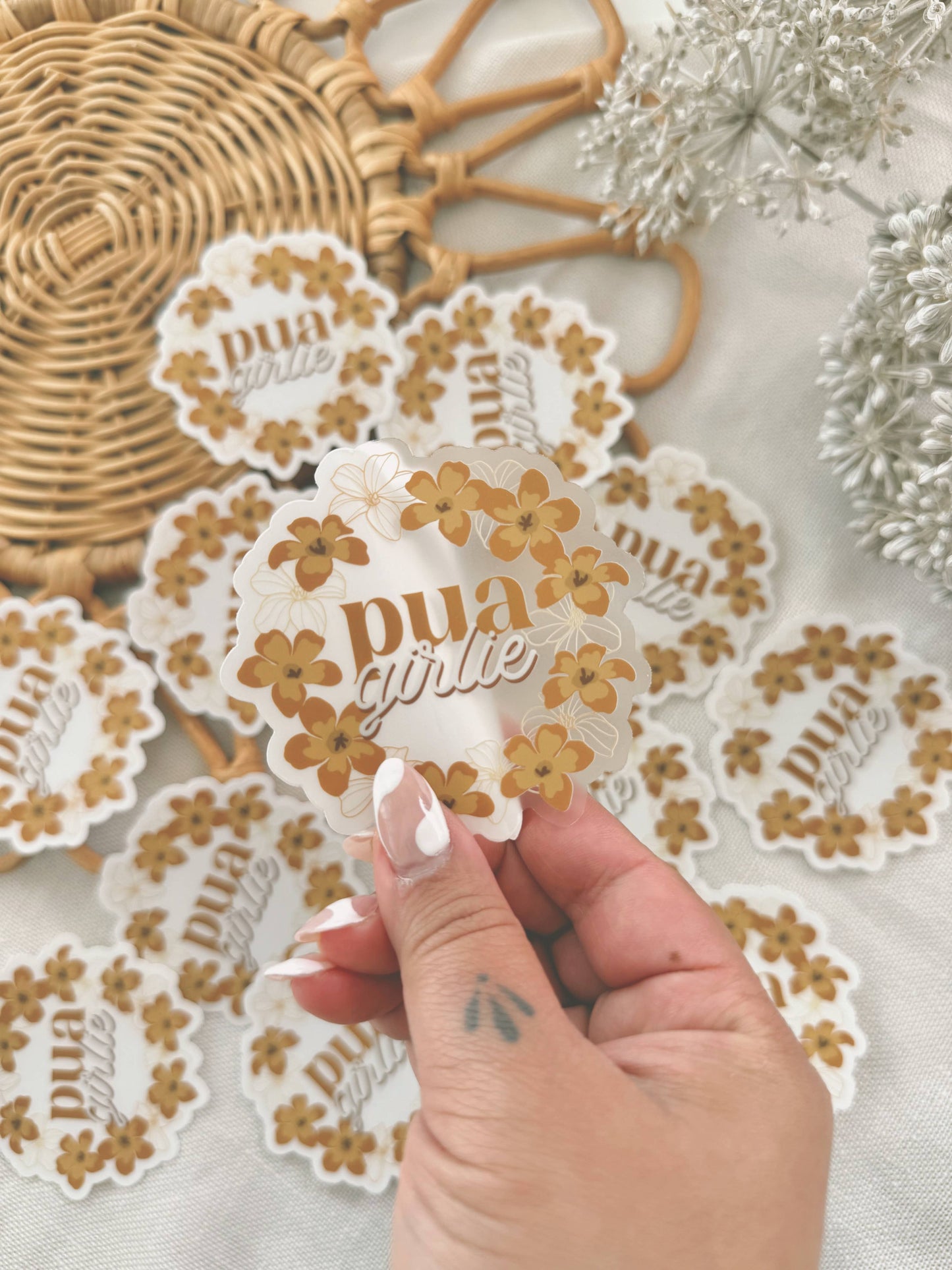 Pua Girlie | Clear Vinyl Sticker