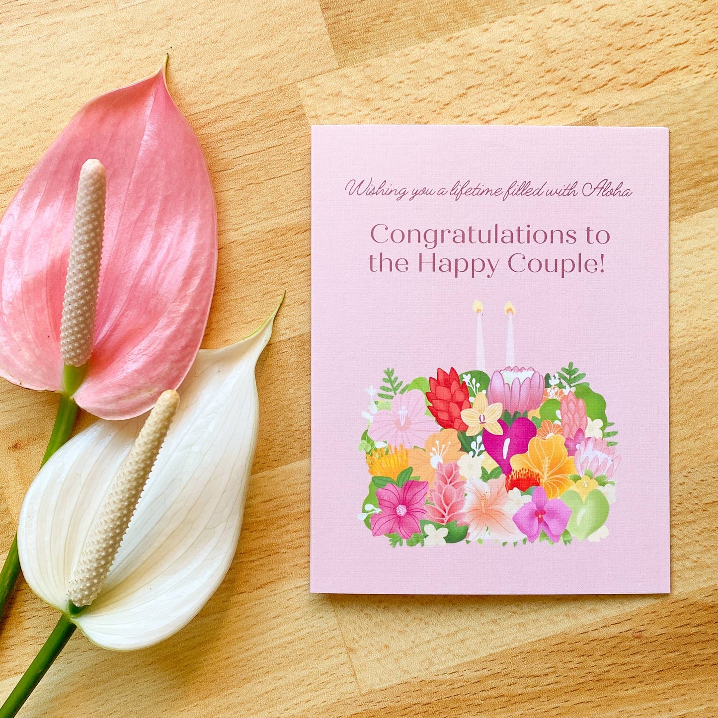 Hawaiian Wedding Cake - Greeting Card