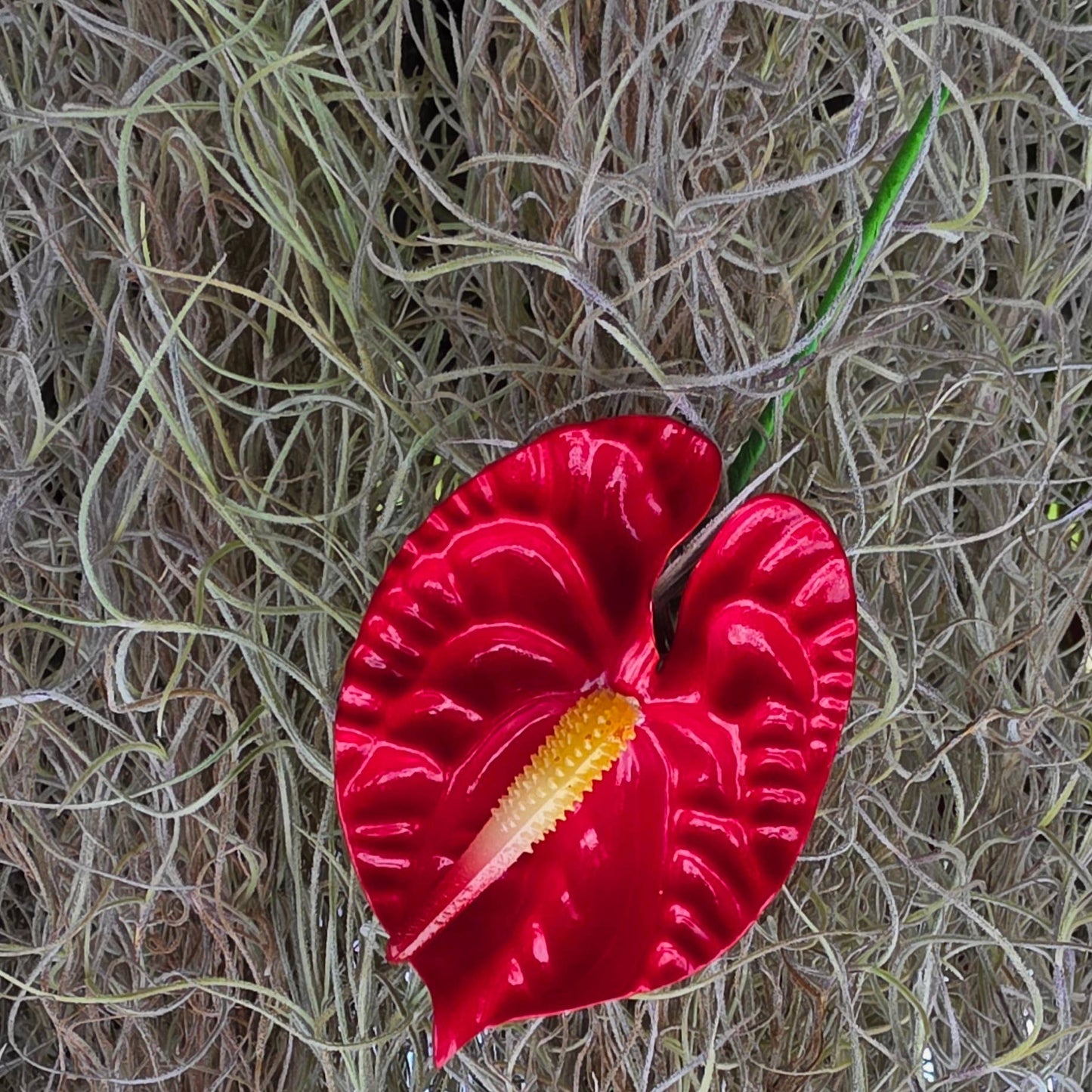Large Anthurium Hair Pick, Single Flower Hair Accessory