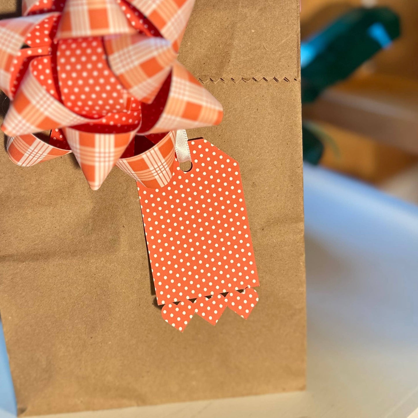 Handmade Paper Gift Tags - Hearts  Set of 6
