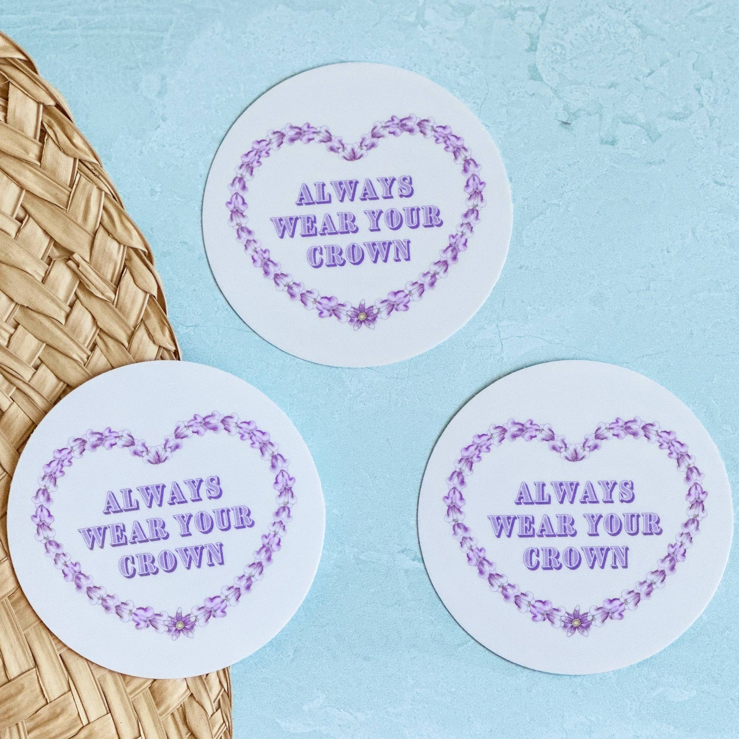 Wear Your Crown (Flower) - Medium Sticker