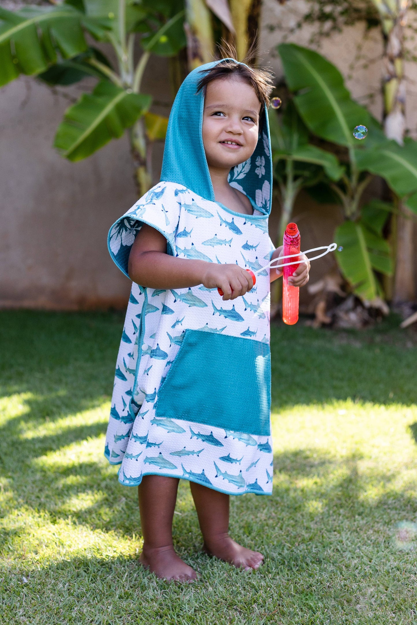 Tahiti Reef Sharks Toddler Poncho