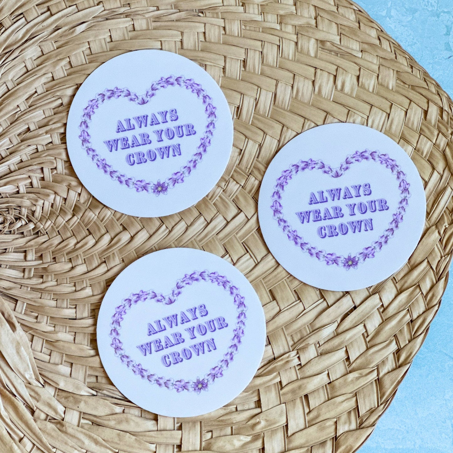 Wear Your Crown (Flower) - Medium Sticker