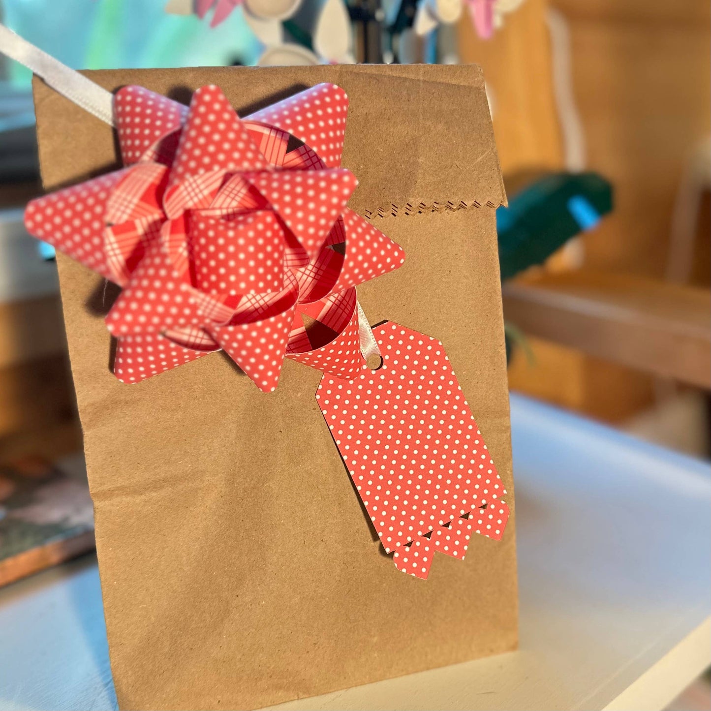 Handmade Paper Gift Tags - Hearts  Set of 6