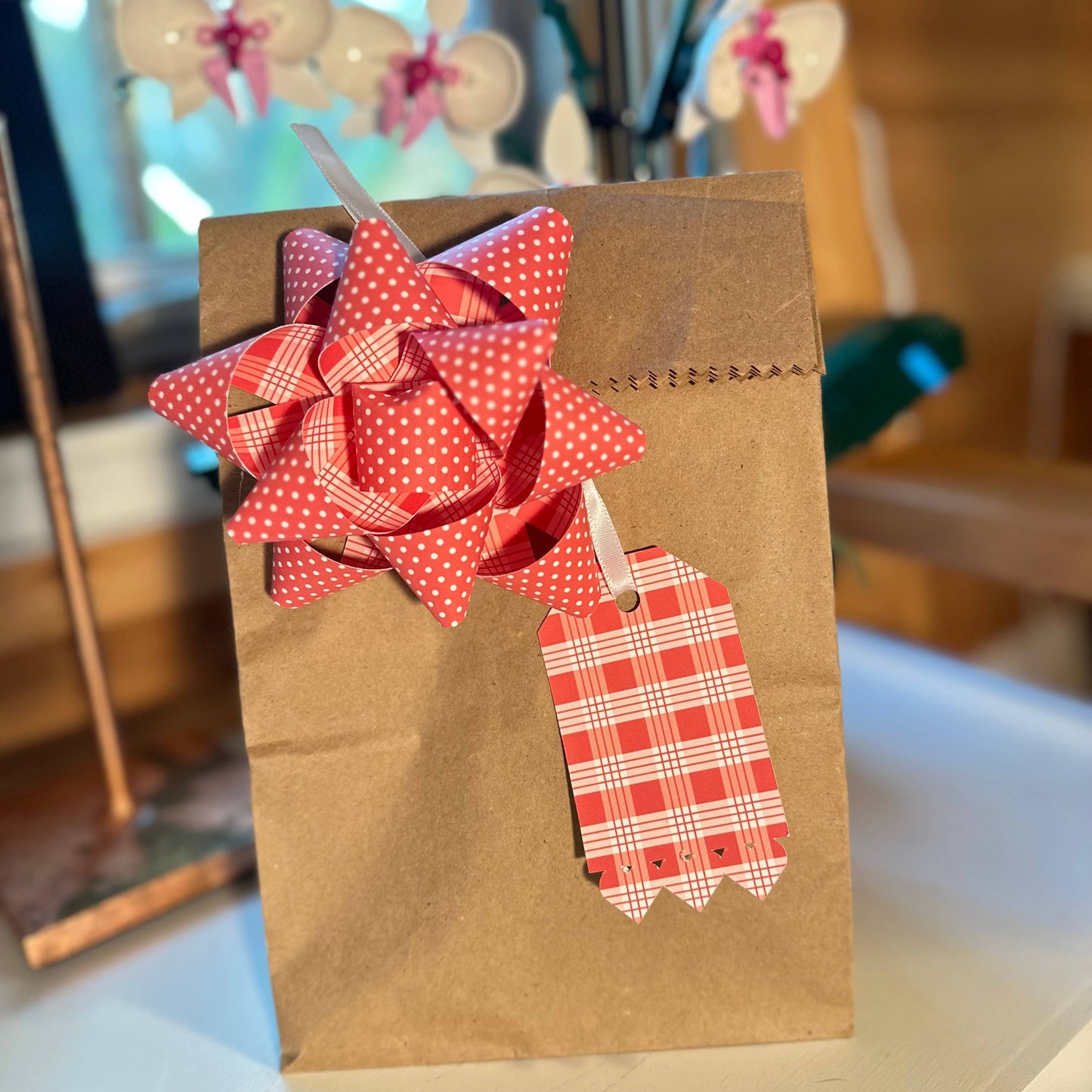 Handmade Paper Gift Tags - Hearts  Set of 6