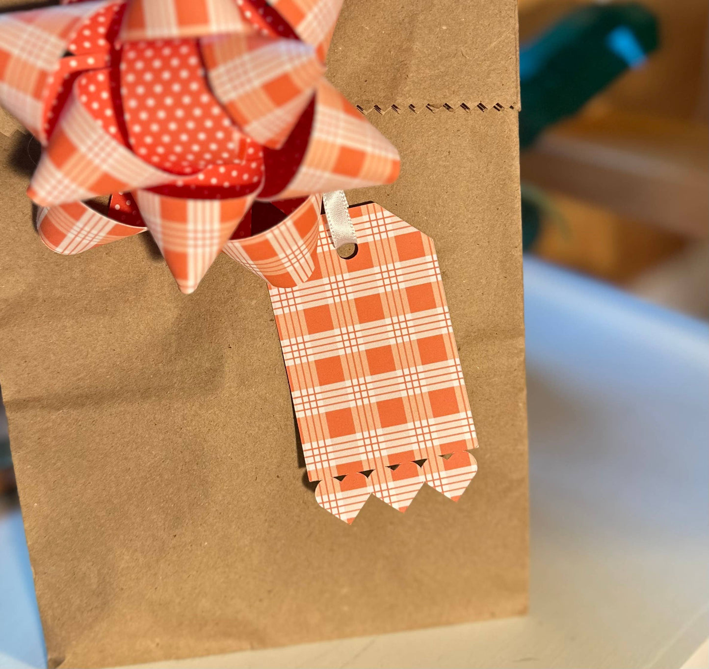 Handmade Paper Gift Tags - Hearts  Set of 6