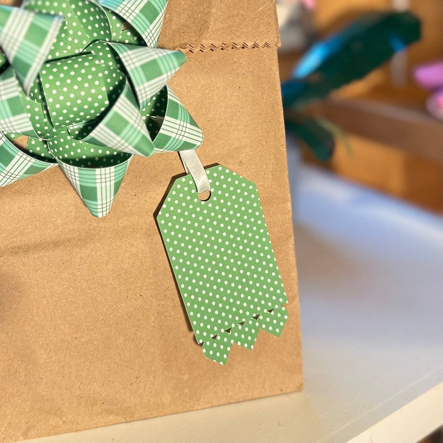Handmade Paper Gift Tags - Hearts  Set of 6