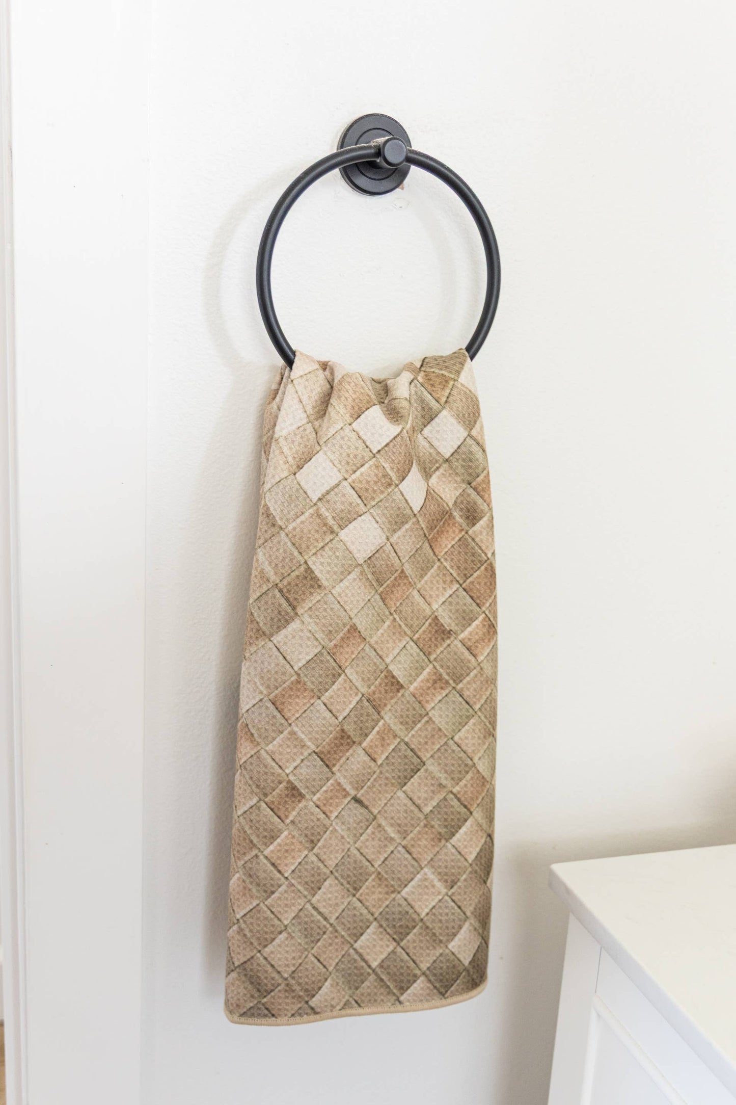 Rainy Kalo & Lauhala Tea Towel