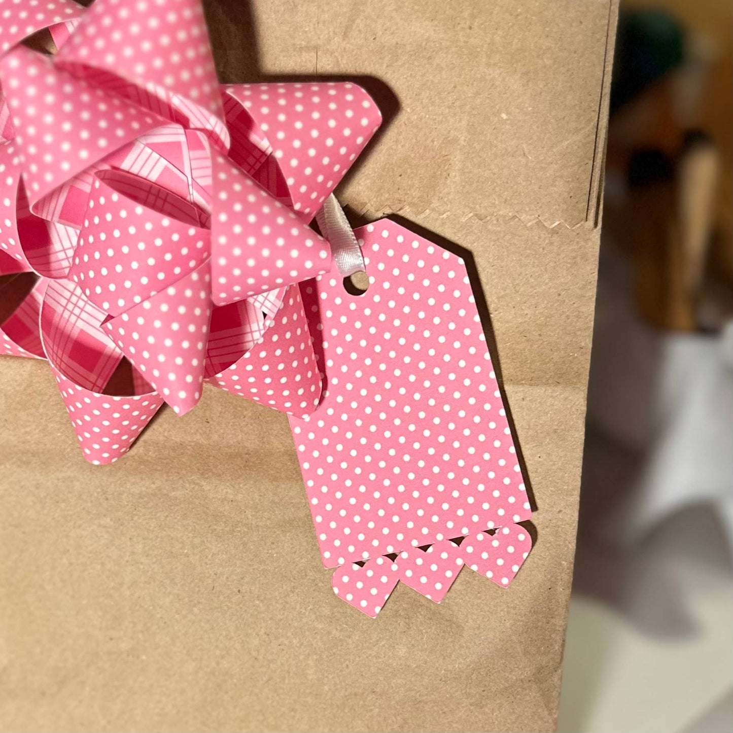 Handmade Paper Gift Tags - Hearts  Set of 6
