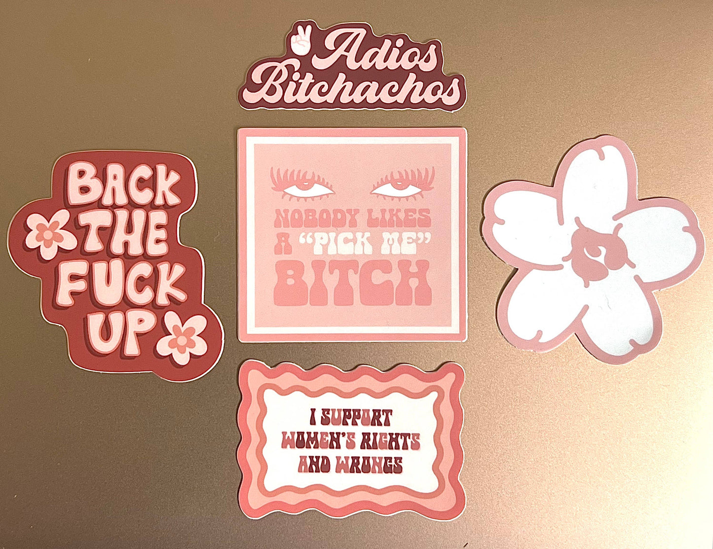 I Support Women's Rights and Wrongs Sticker, 3x2"