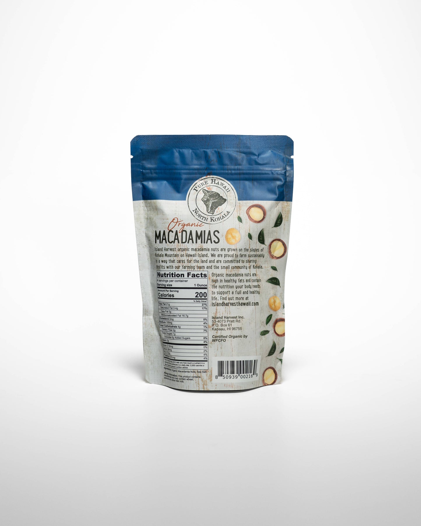 Organic Macadamias with Sea Salt (4oz)