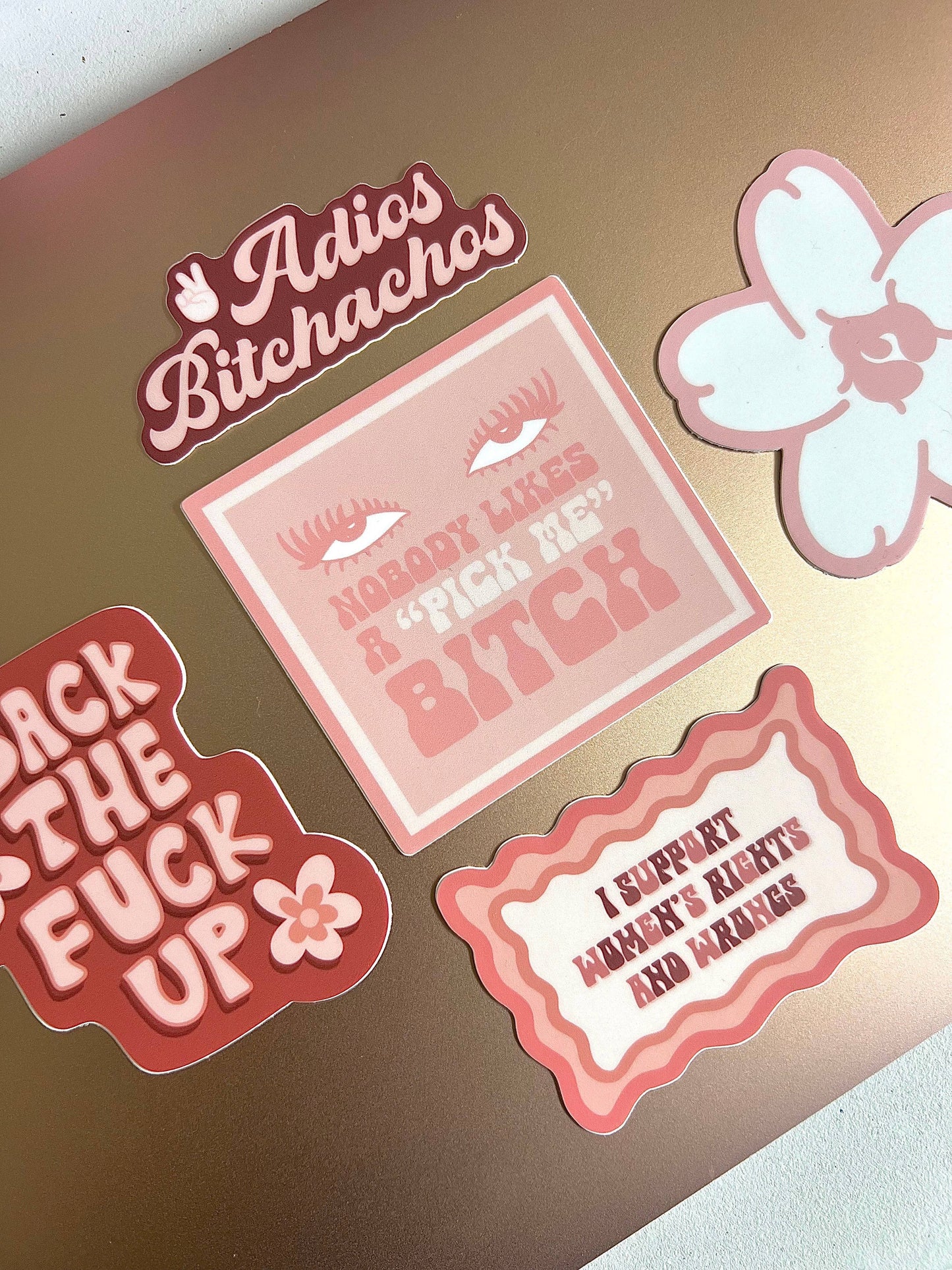 I Support Women's Rights and Wrongs Sticker, 3x2"