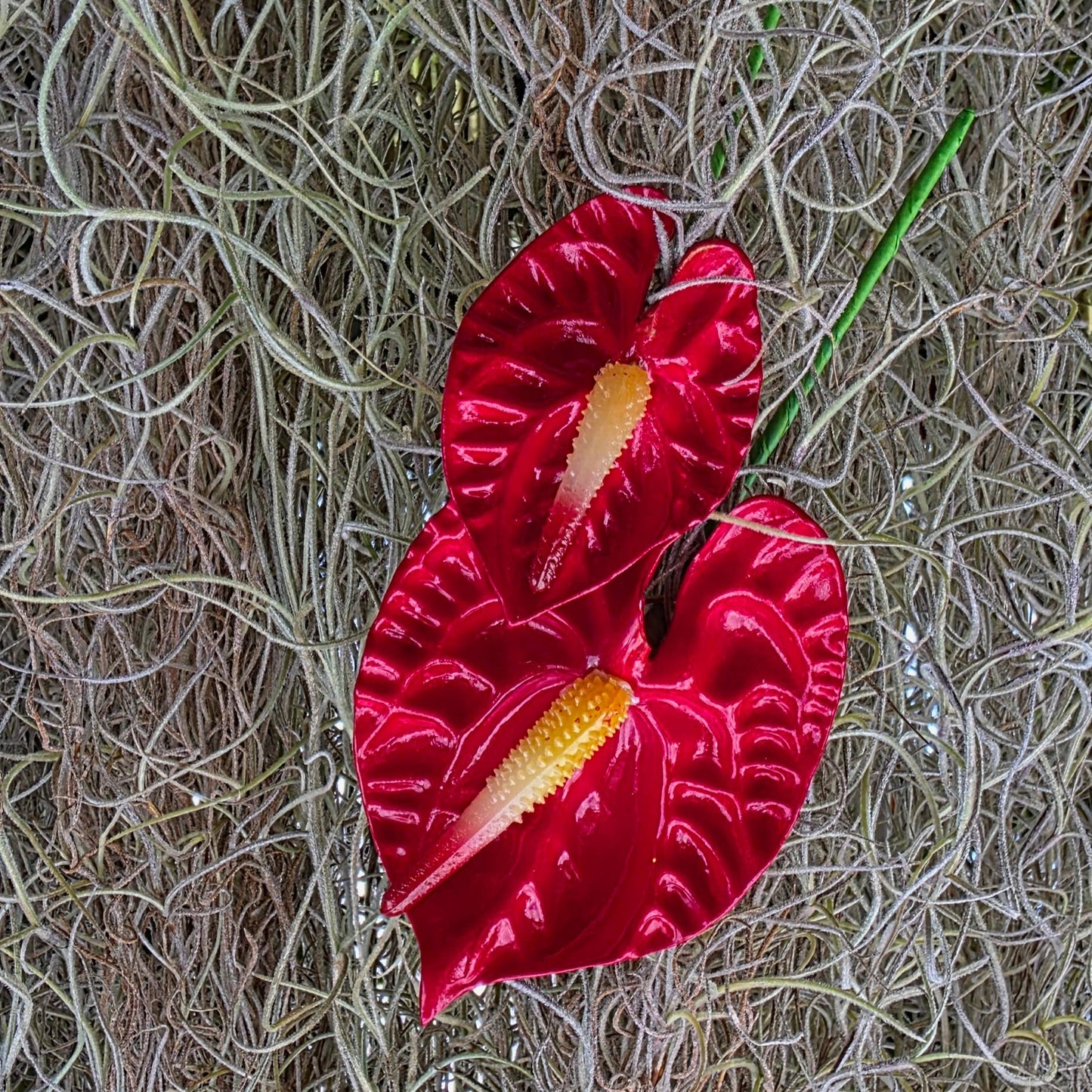 Large Anthurium Hair Pick, Single Flower Hair Accessory