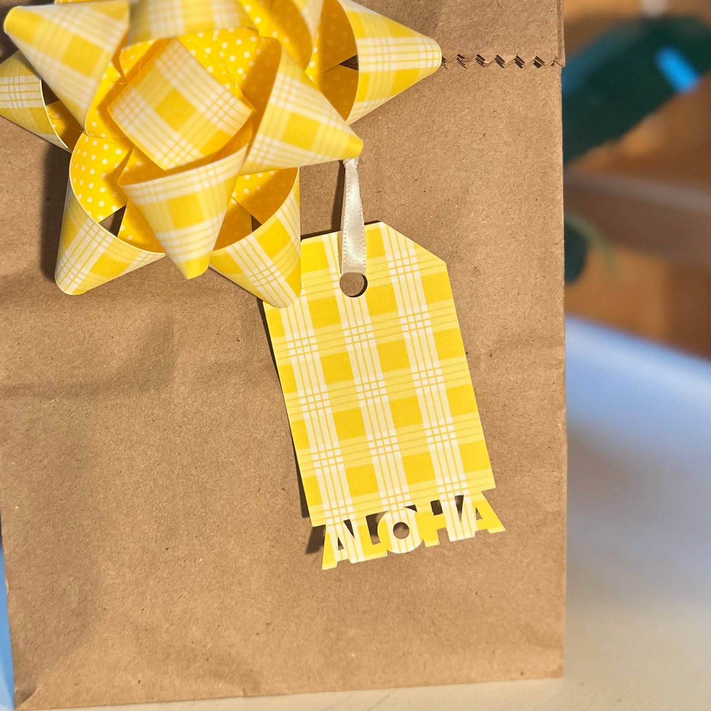 Handmade Paper Gift Tags - Aloha Set of 6