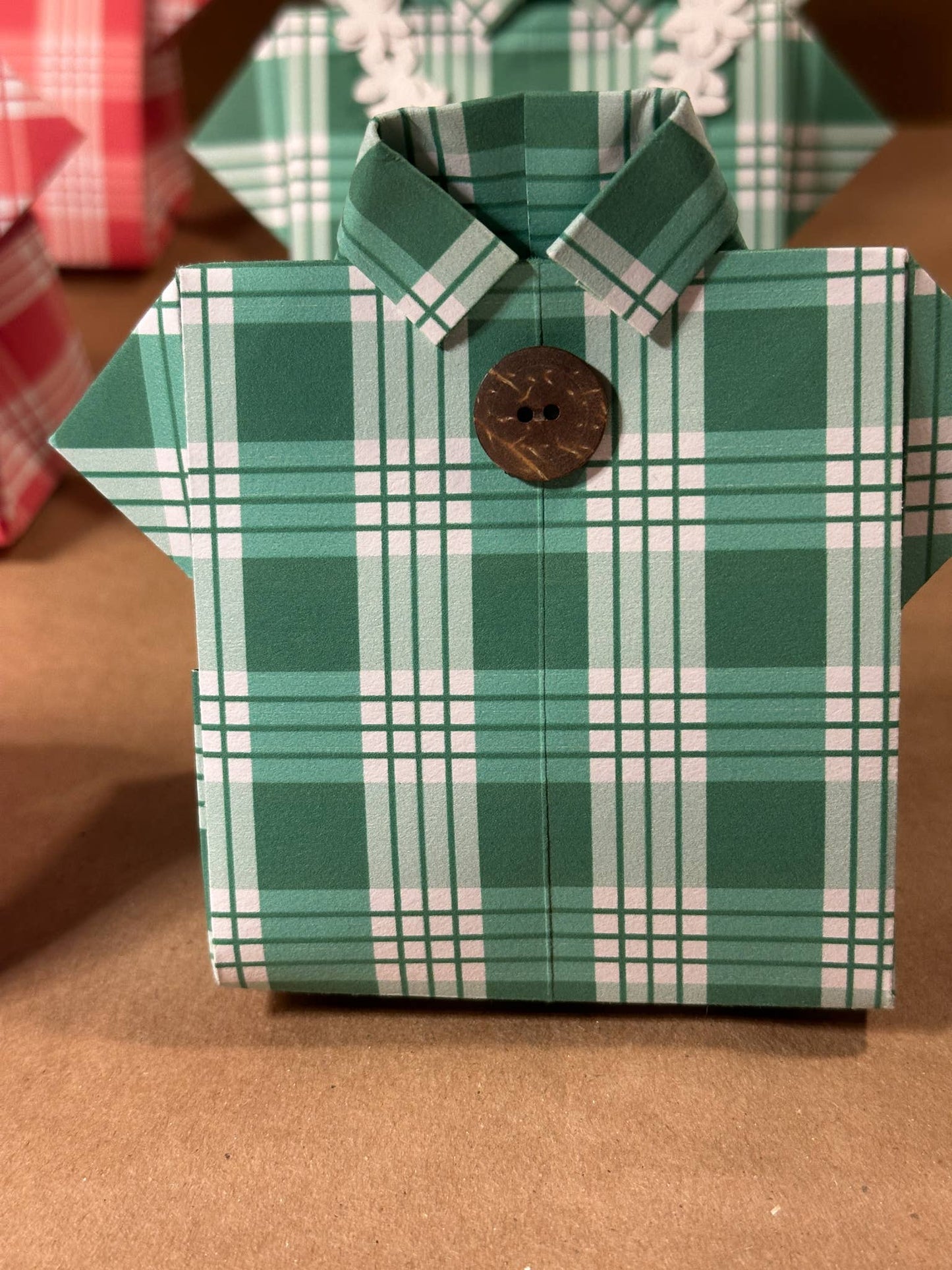 Handmade Origami Aloha Shirt Treat Gift  Boxes - Palaka