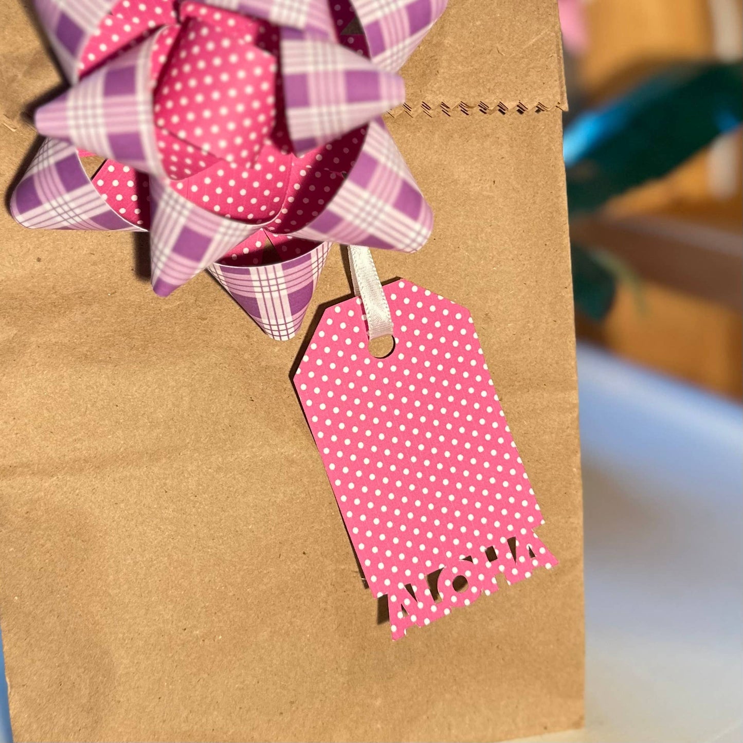 Handmade Paper Gift Tags - Aloha Set of 6