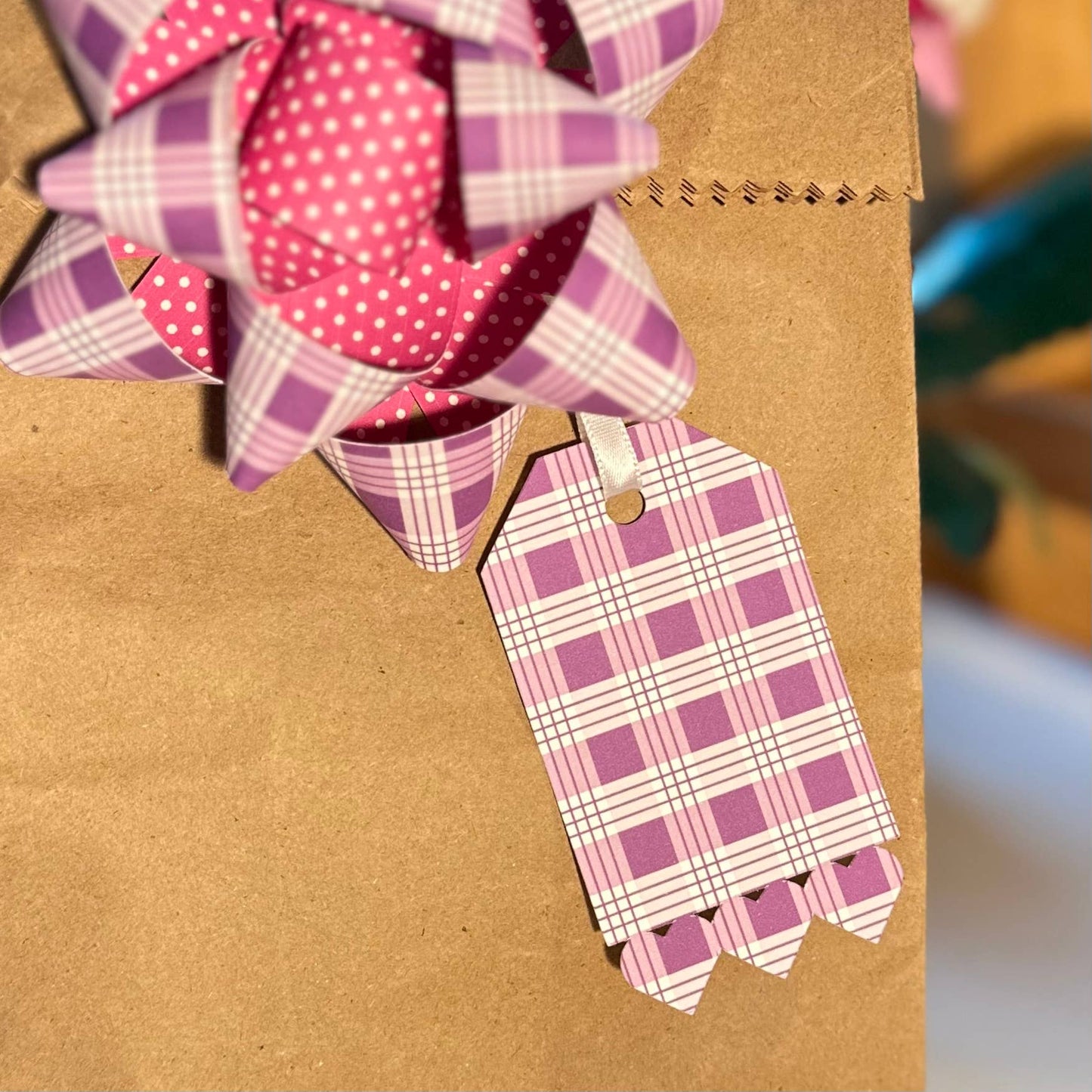 Handmade Paper Gift Tags - Hearts  Set of 6
