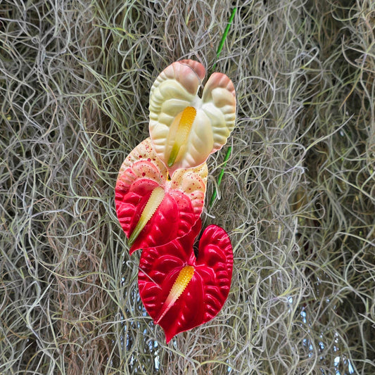 Large Anthurium Hair Pick, Single Flower Hair Accessory