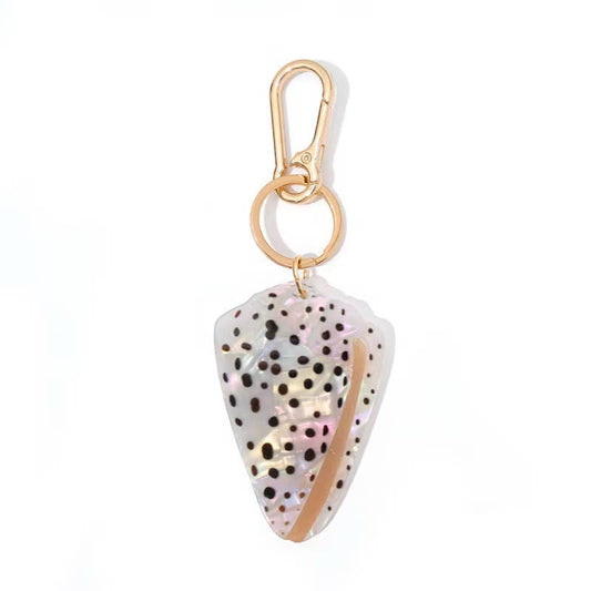 Flea Cone Shell Keychain 