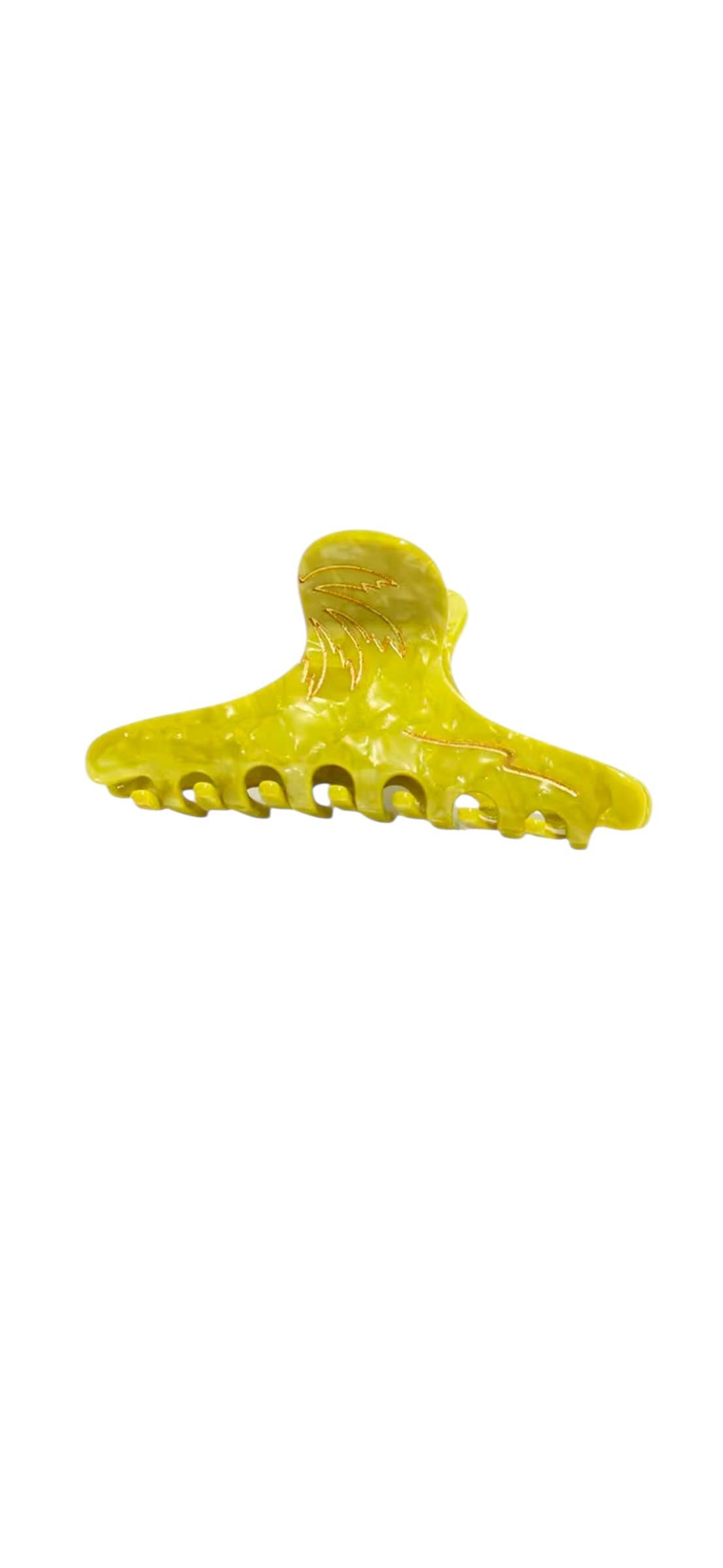 Matcha Palm Waves Claw Clip