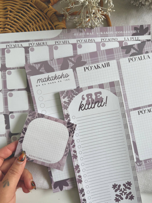 Naupaka Kapa Kuiki x Palaka | Monthly Notepad