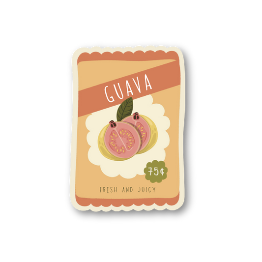 Guava Seed Packet Sticker