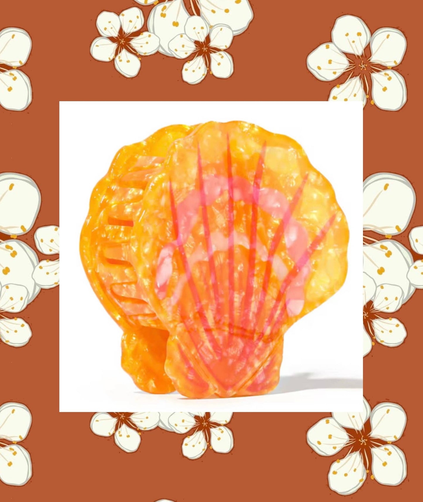 Sunrise Shell Claw Clip