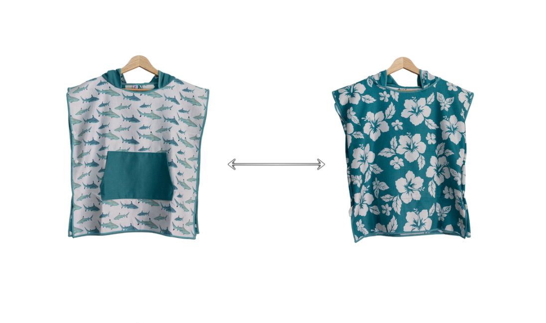 Tahiti Reef Sharks Toddler Poncho