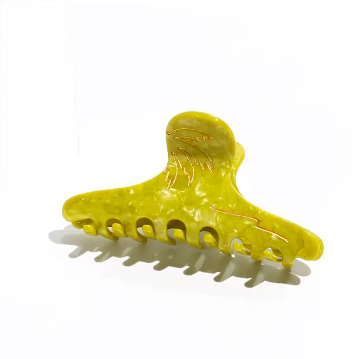 Matcha Palm Waves Claw Clip