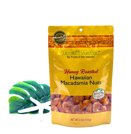 Hawaii Market Honey Roasted Macadamia nuts 4oz/ 24c