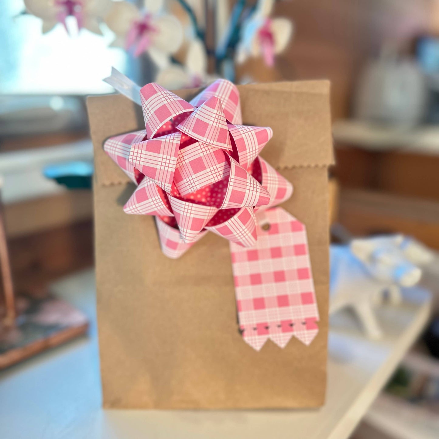 Handmade Paper Bows - Palaka or Polka Dots - Large