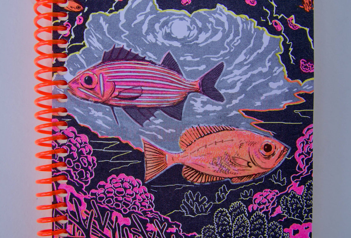 Reef Fish Spiral Bound Riso Lined Notebook