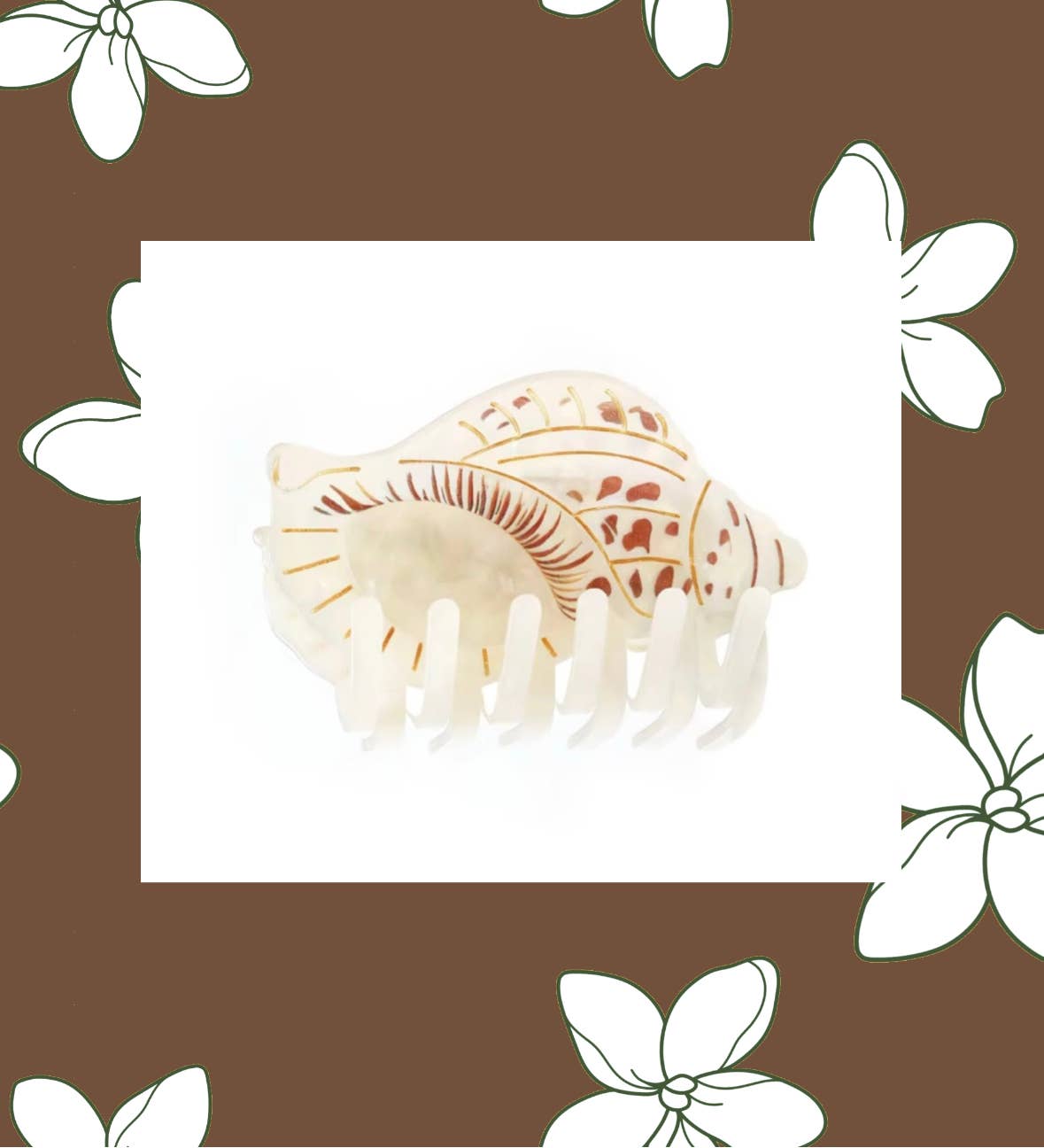 Conch Shell Claw Clip