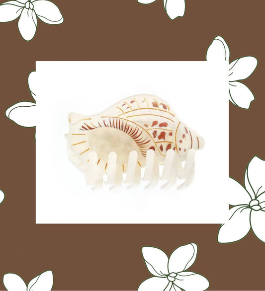 Conch Shell Claw Clip