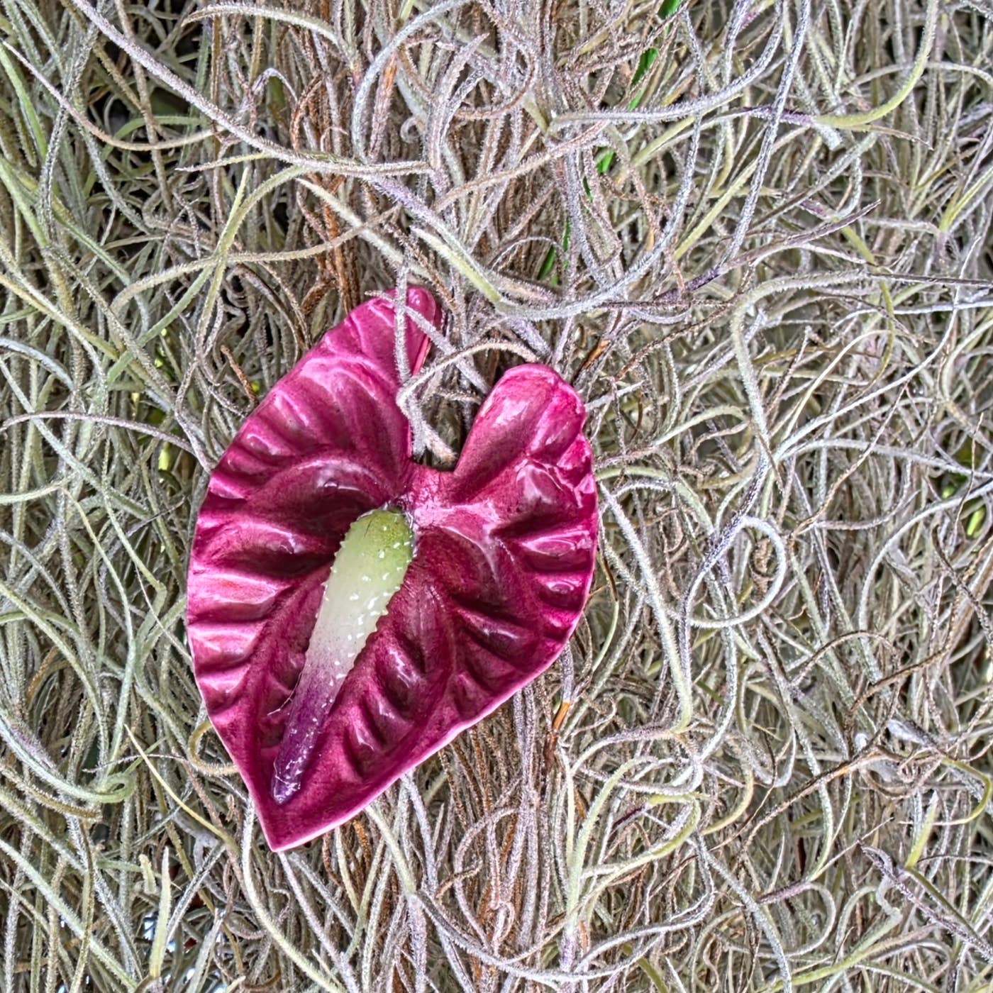 Large Anthurium Hair Pick, Single Flower Hair Accessory