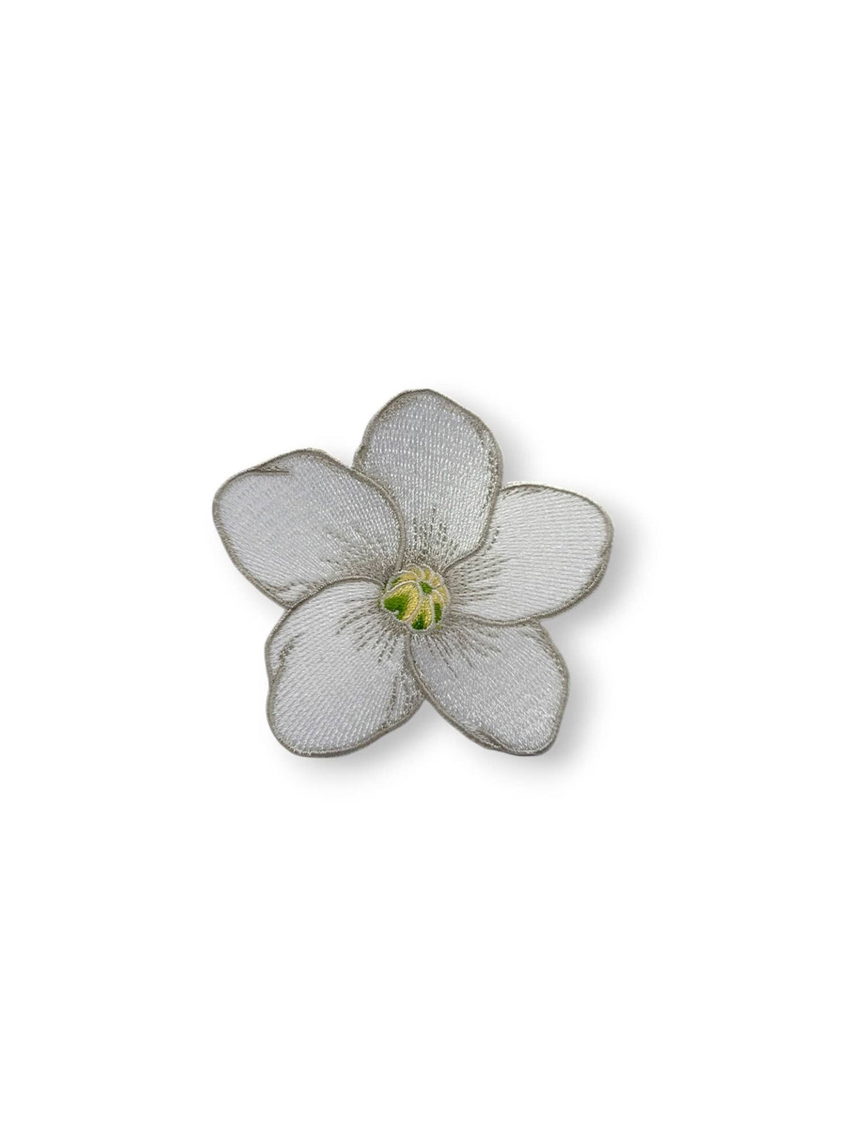 WHITE PUAKENIKENI IRON-ON PATCH