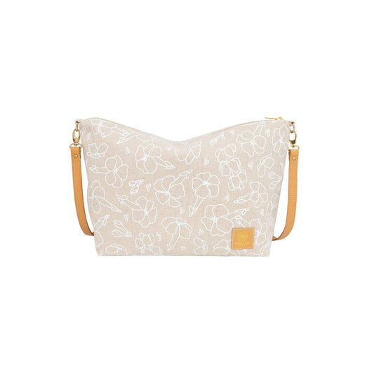 Slouchy Cross Body • Puakenikeni • White Collection