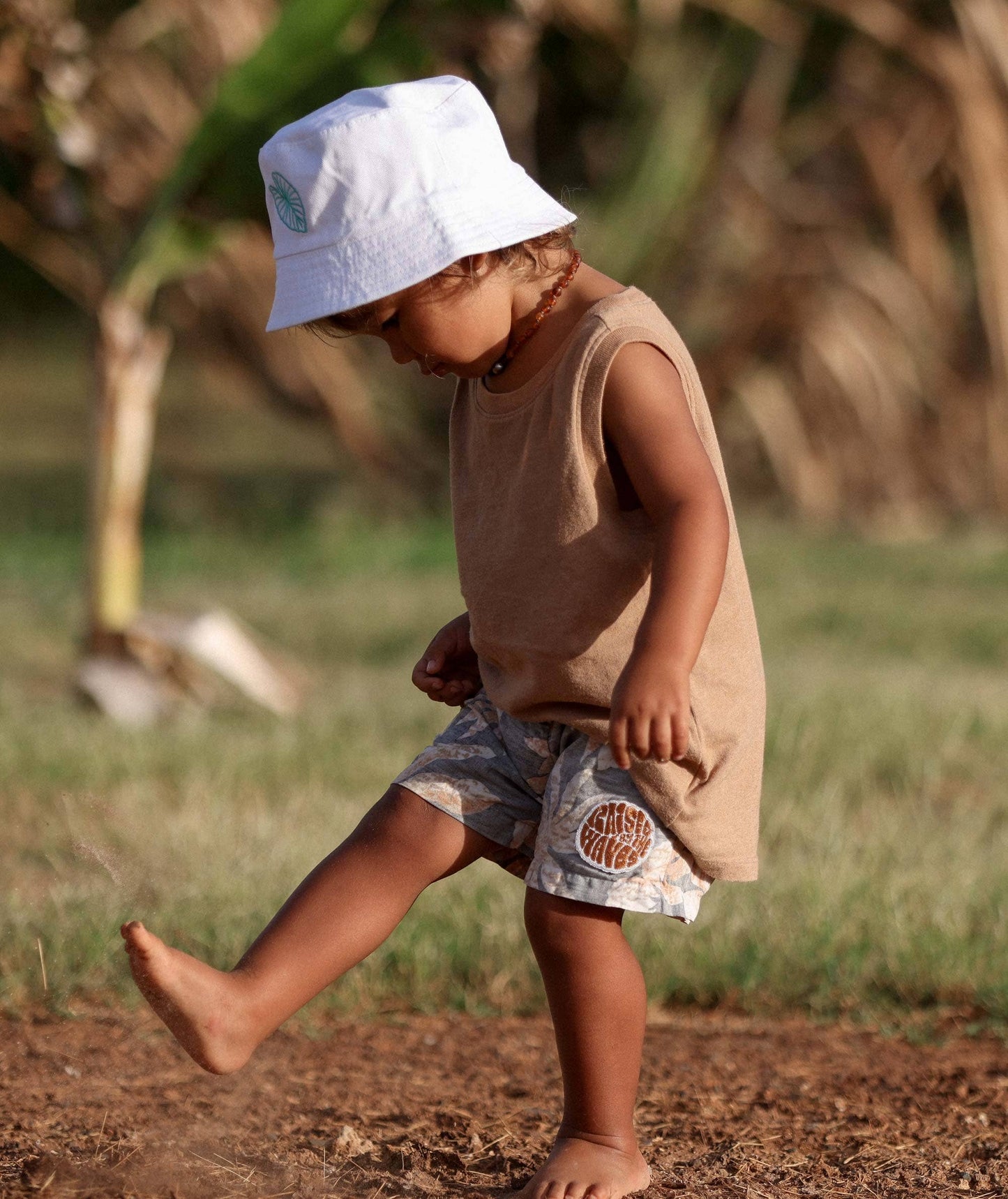 Keiki Reversible Bucket Hat - Teal kalo