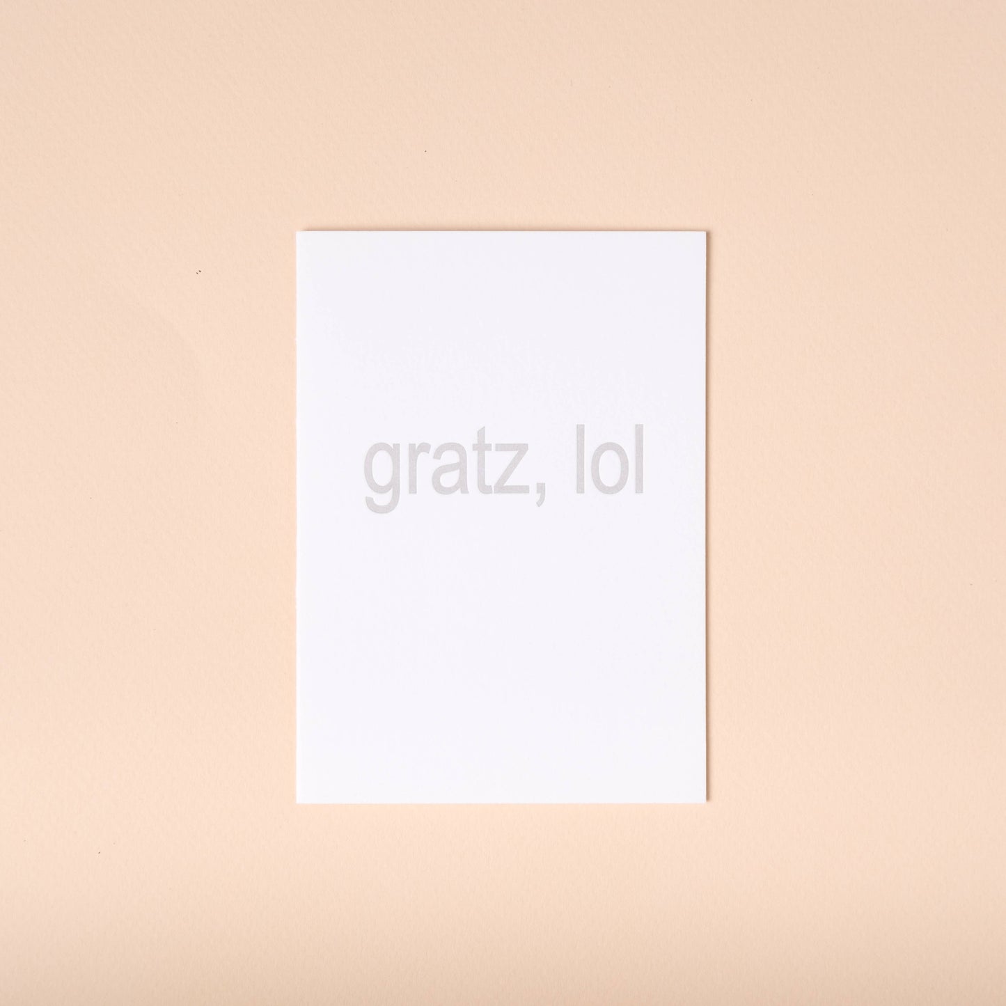 Gratz, lol Card