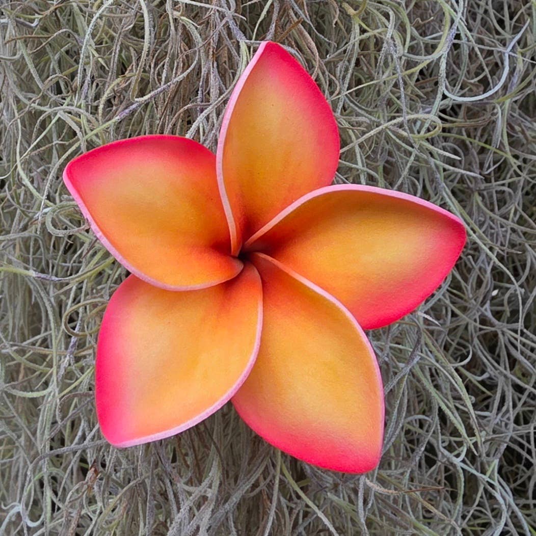 Large  Plumeria Foam Flower Hair Pick, Single Flower