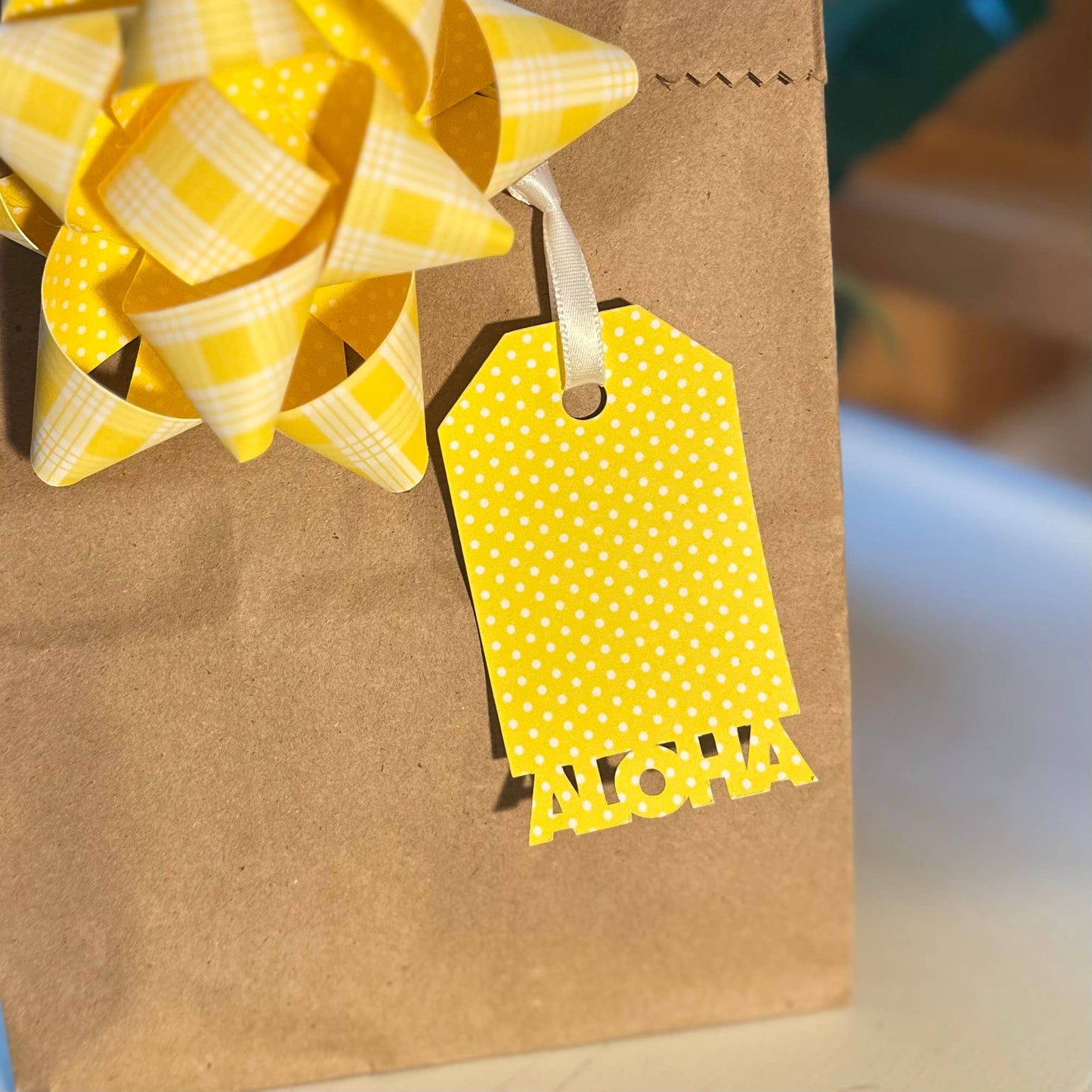 Handmade Paper Gift Tags - Aloha Set of 6