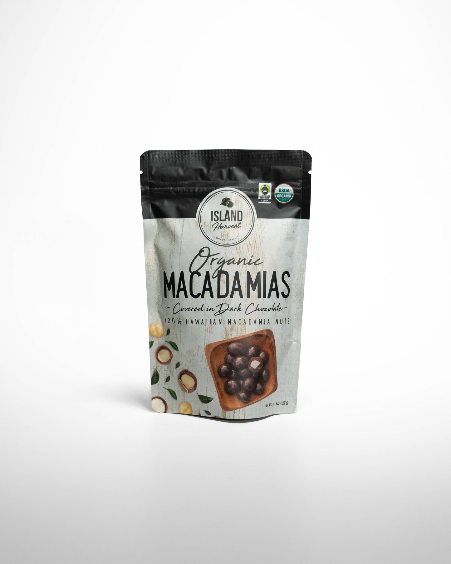 Organic Macadamias with Dark Chocolate (4.5oz)
