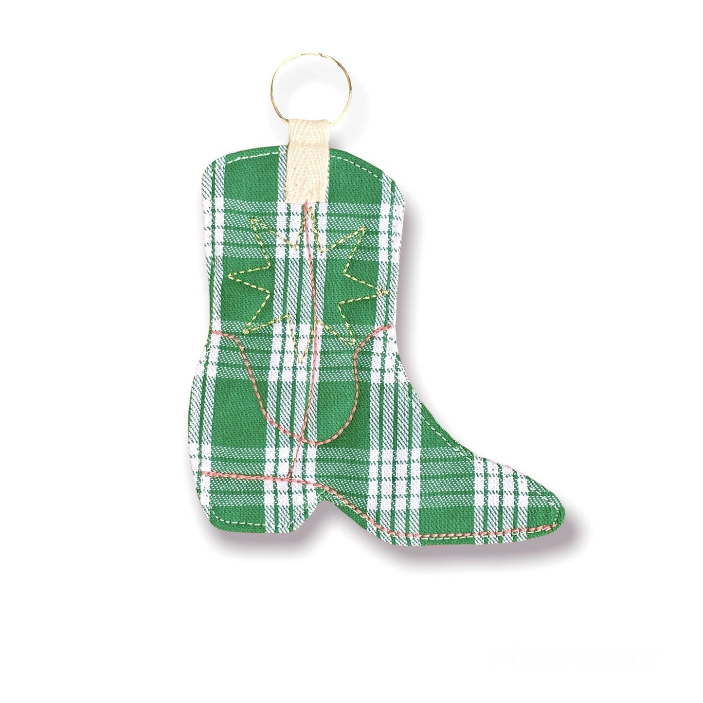 Paniolo Cowboy Palaka Embroidered Novelty Keychain