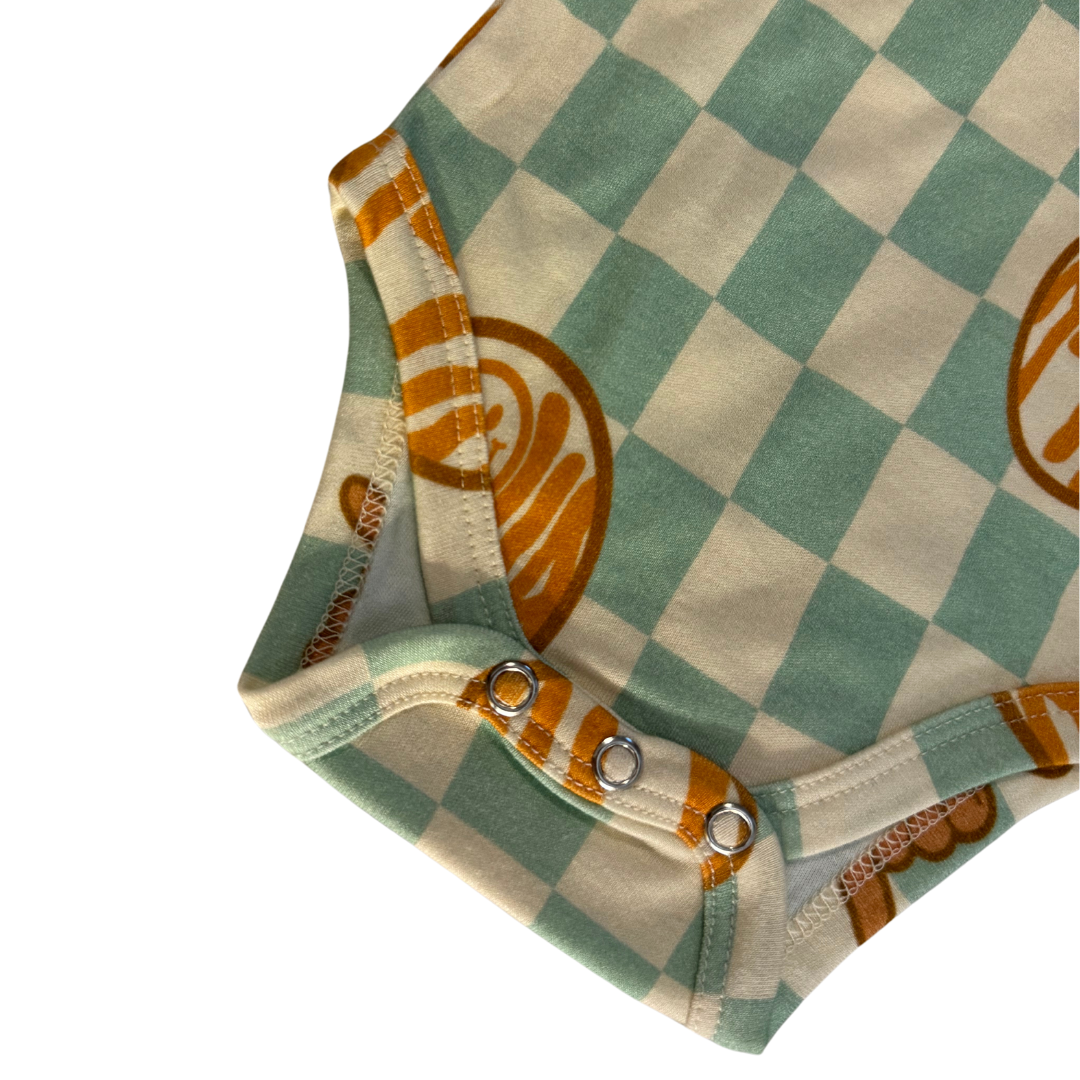 Classic Onesie - Checkered Mint Aloha