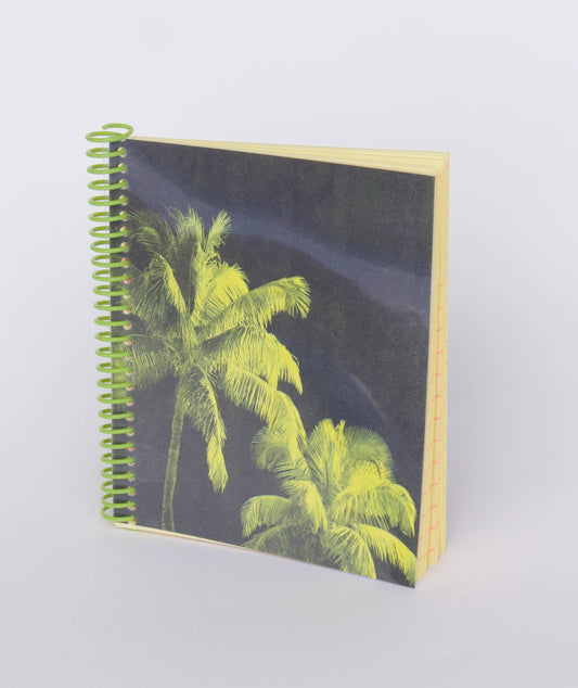 Night Palms Spiral Bound Riso Notebook